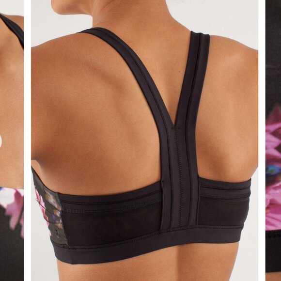 Lululemon Cardio Kick Bra Spring Has Sprung Multi - Size 6 - Picture 4 of 5
